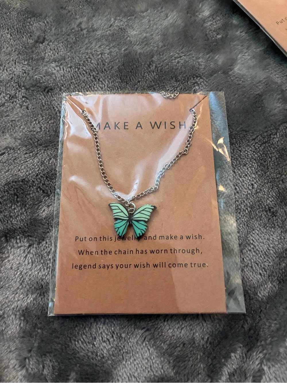 Make A Wish - Butterfly Pendant Necklace